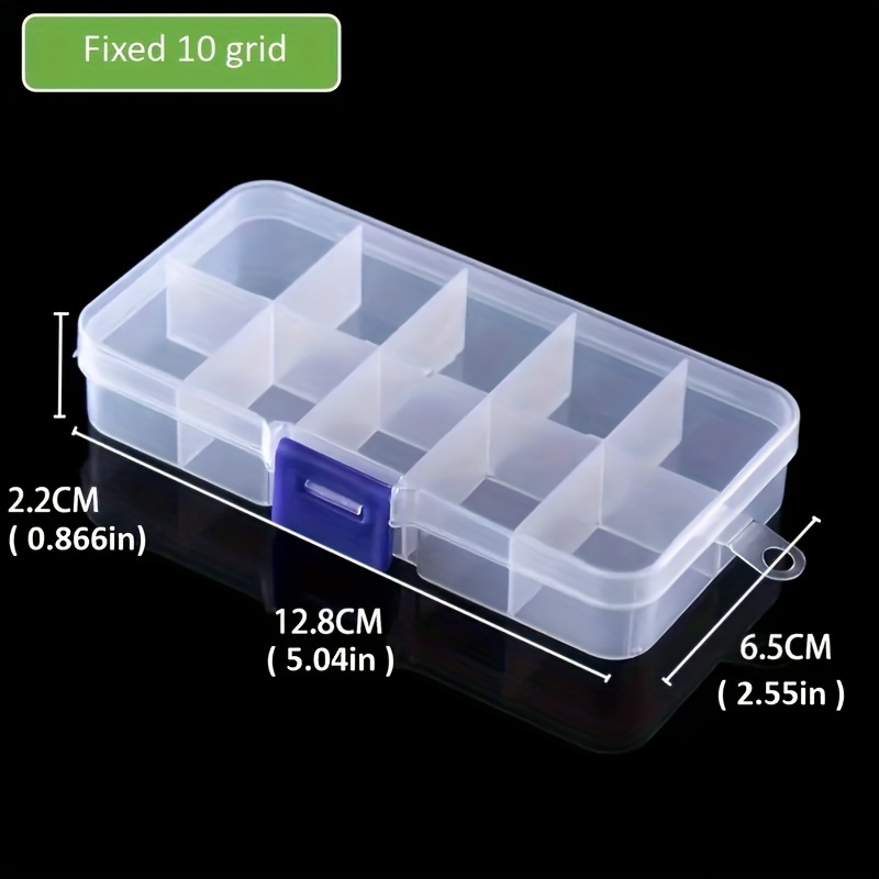 2/10pcs 8-Grid Plastic Storage Box, Round Storage Case, Medicine Box, Parts  Jewelry Fish Hook Beads Fishing Tackle Packaging Box, Portable Small Box