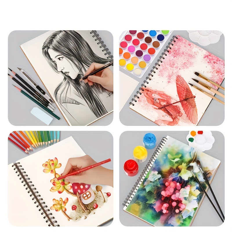 A3/a4/a5 Paperback Sketchbook 30 Sheets Of Loose-leaf Blank Paper Student  Painting Professional Color Lead Book For Art Graffiti - Sketchbooks -  AliExpress