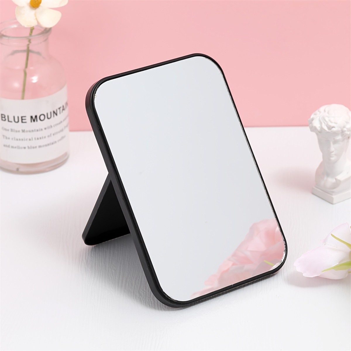 

Desktop Folding Portable Makeup Mirror Student Dormitory Small Vanity Mirror Travel Gift For Mother Ladies - Mother's Day Makeup Mirror