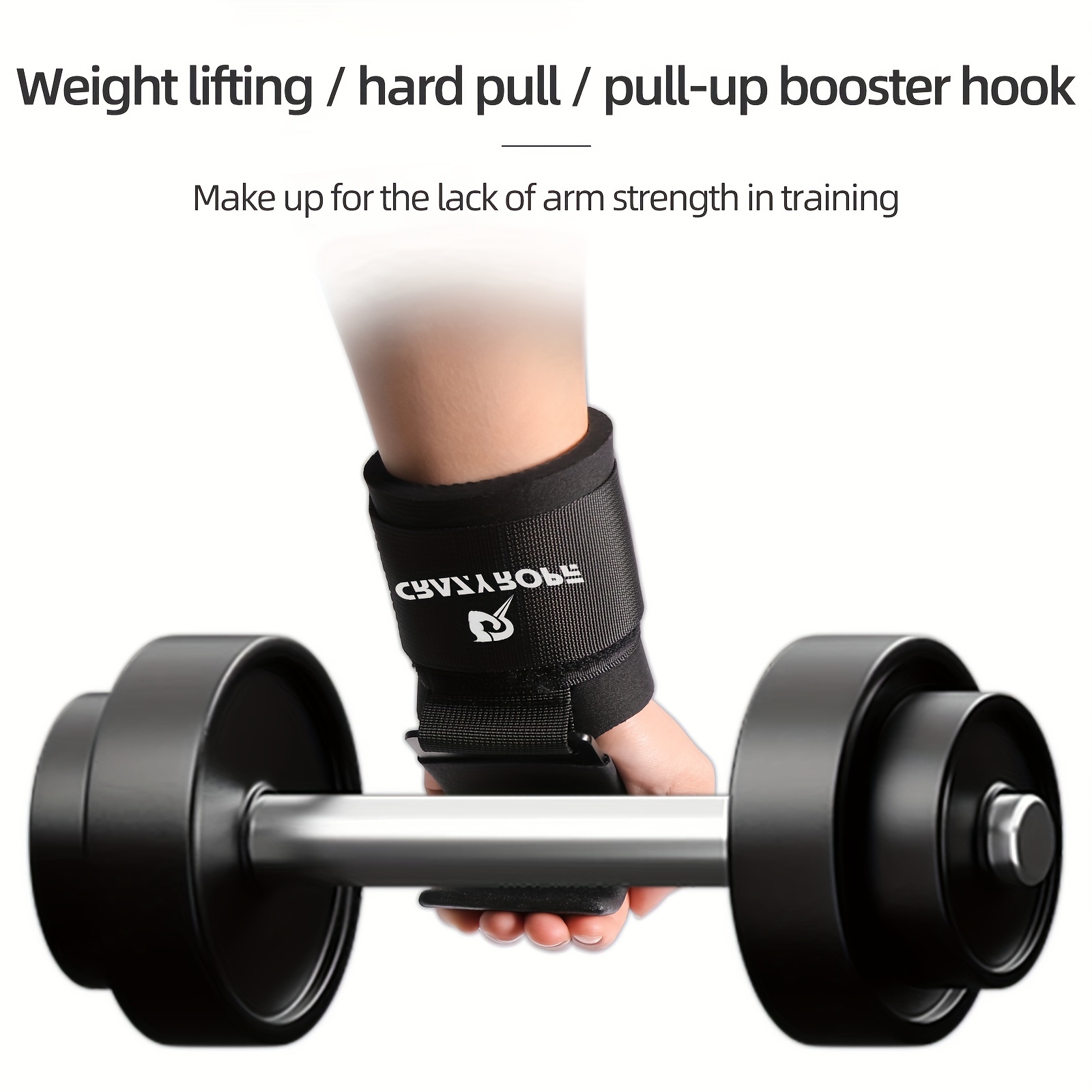 Powerlifting Wrist Straps Grip Hooks Enhanced Pull ups Heavy - Temu