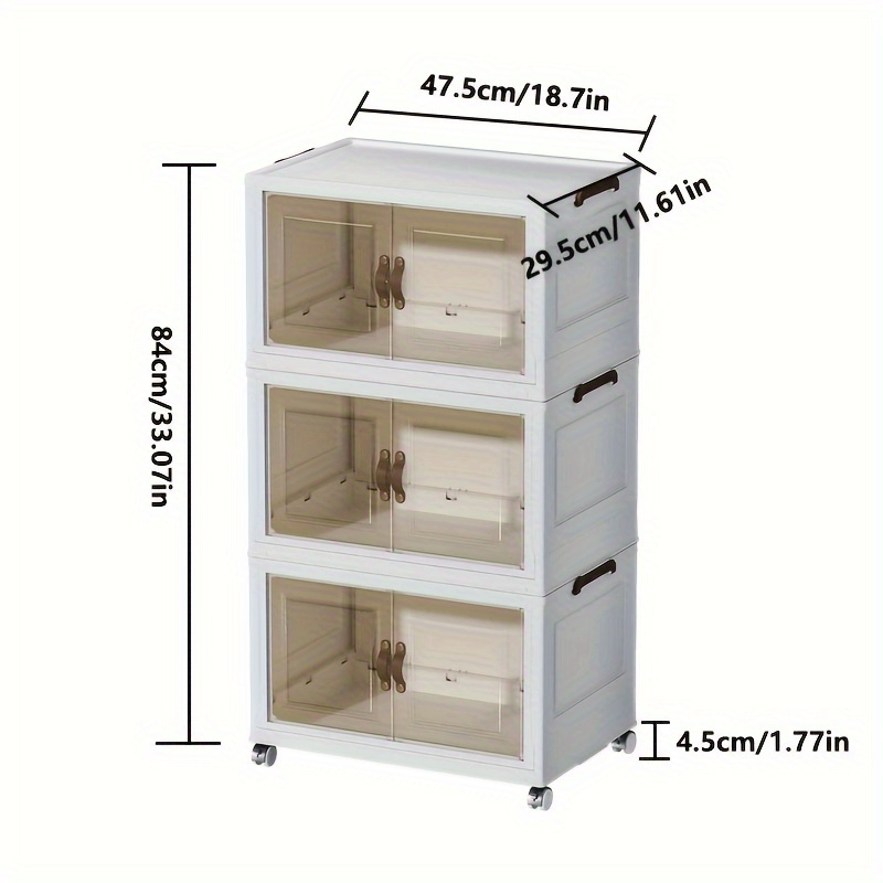 Bedroom Foldable Storage Box, Household Outdoor Camping Storage Bin, Large  Capacity Trunk Mobile Storage Box For Miscellaneous Items Organizer, Storage  Cabinet With Wheels, Home Organization And Storage For Kitchen Bathroom  Bedroom Office 