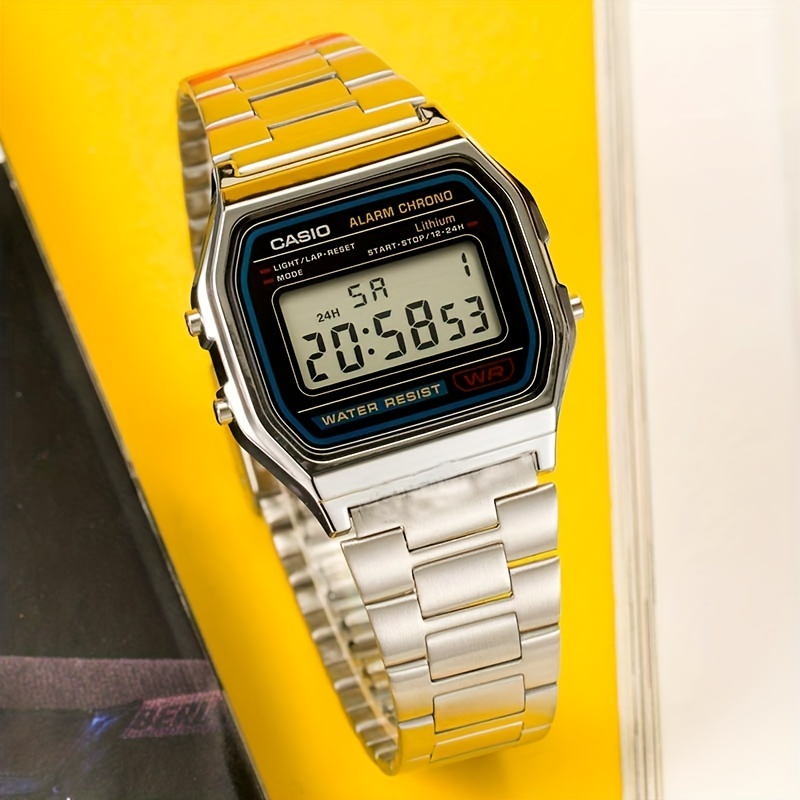 Reloj Casio Vintage acero digital A158 para mujer