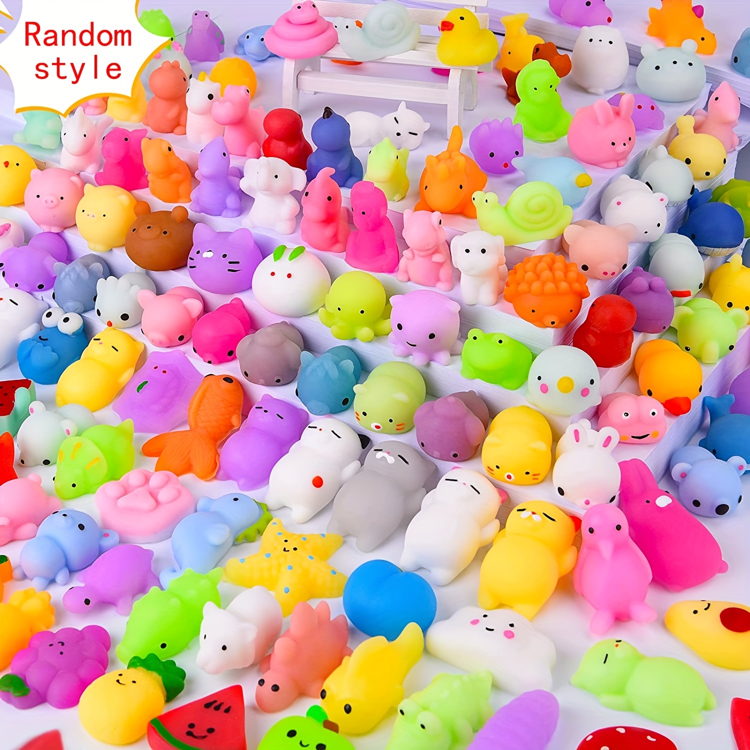 Thremhoo 40 Pcs Sticky Hands for Kids Goodie Bag Stuffer Stretchy Treasure Box Toy Classroom Prize Student Mini Toys Bulk Pinata Fillers