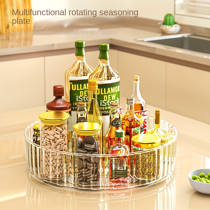 1pc Space Saving Stainless Steel Spice Rack and Condiment Storage Holder  for Kitchen Organization