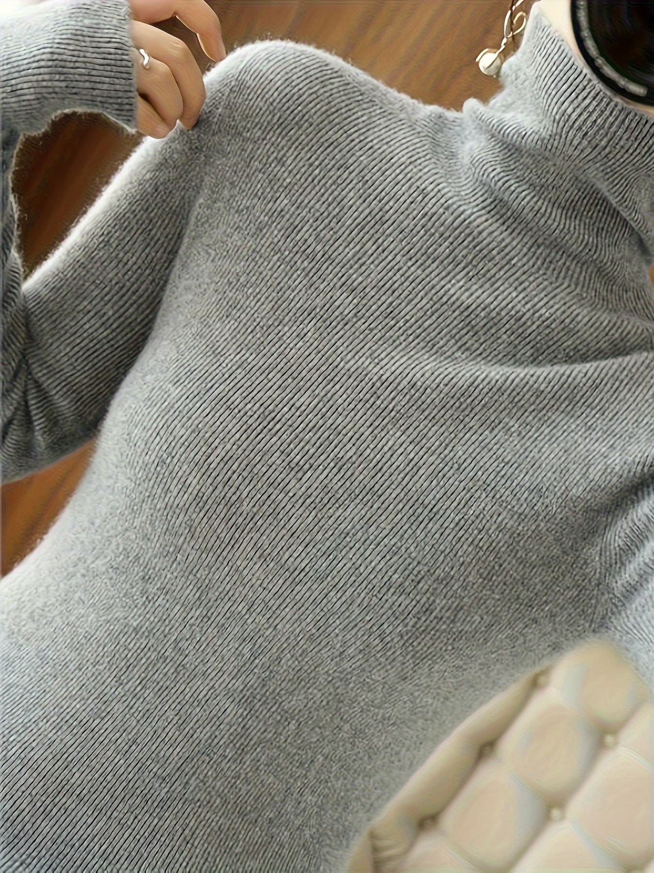 Louis Vuitton Maglione a collo alto Bianco Poliestere ref.42467