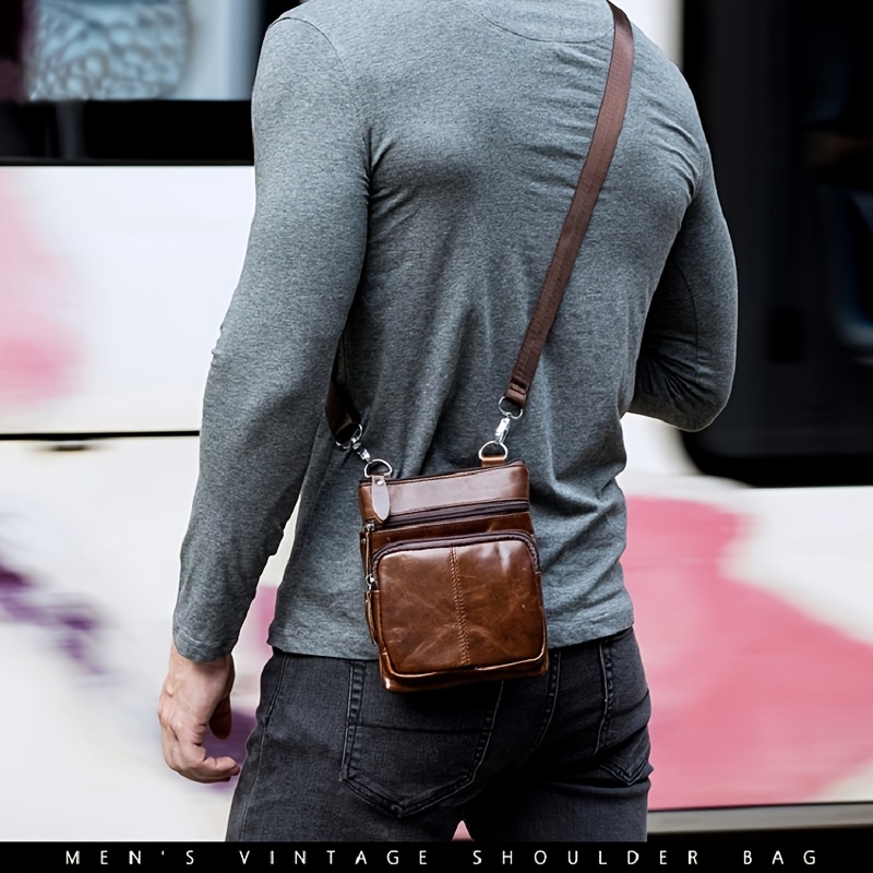 Men's Casual Crossbody Bags Small Shoulder Bags Messenger - Temu
