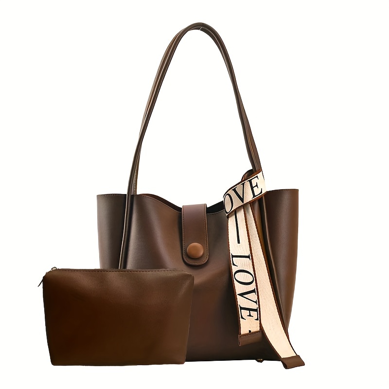 Brown Leather Bag Women Soft Leather Bag Big Bag Shoulder 
