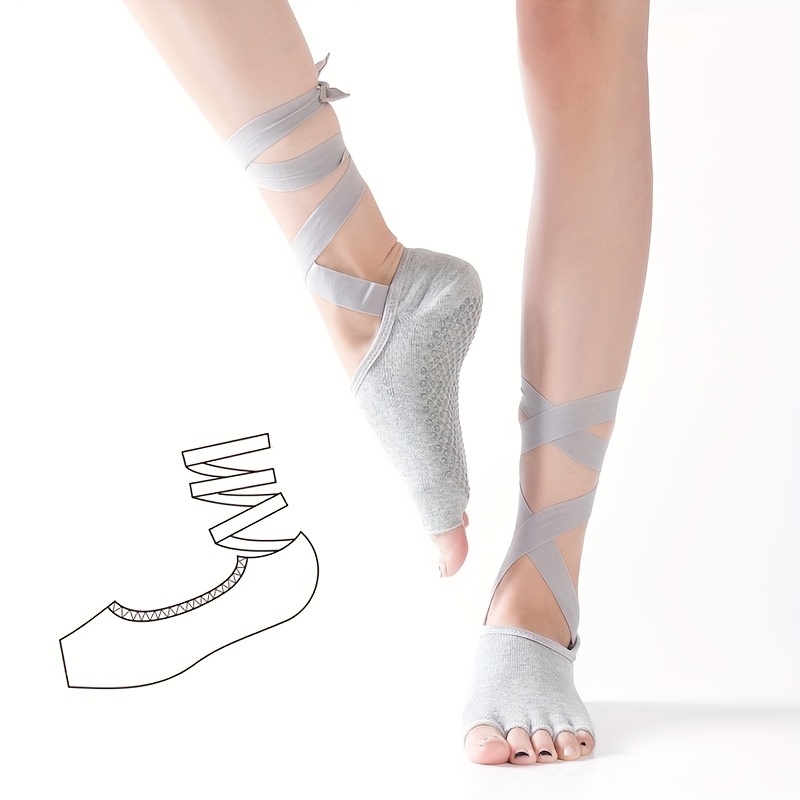 Split Toe Grip Socks Open Toe Non slip Breathable Backless - Temu