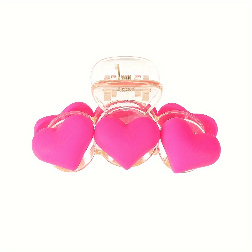 valentines day heart hair claw clips women 5cm Temu