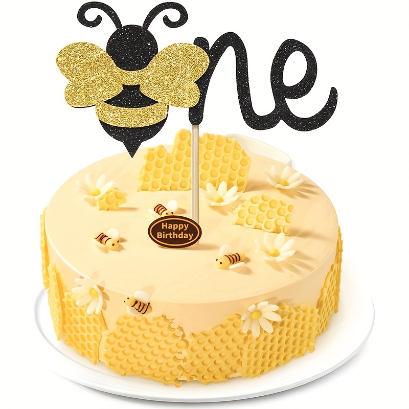Happy Bee-day Cake Topper Bee Day Cake Topper Bee Themed - Etsy Sweden