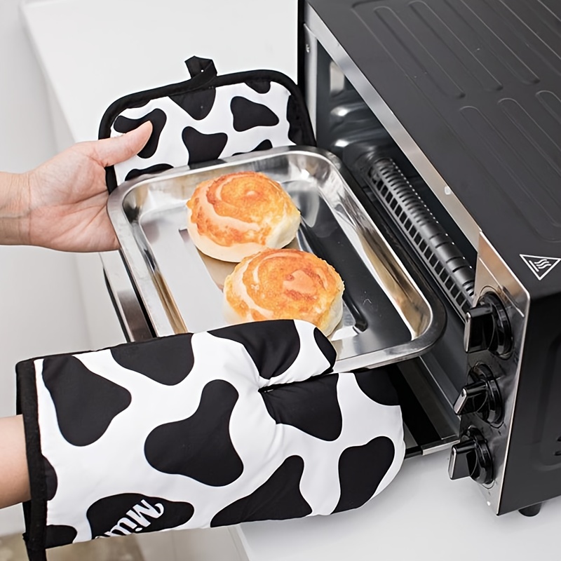 Buy Oven Microwave Pot Holders, Set of 4, Washable Printed Oven