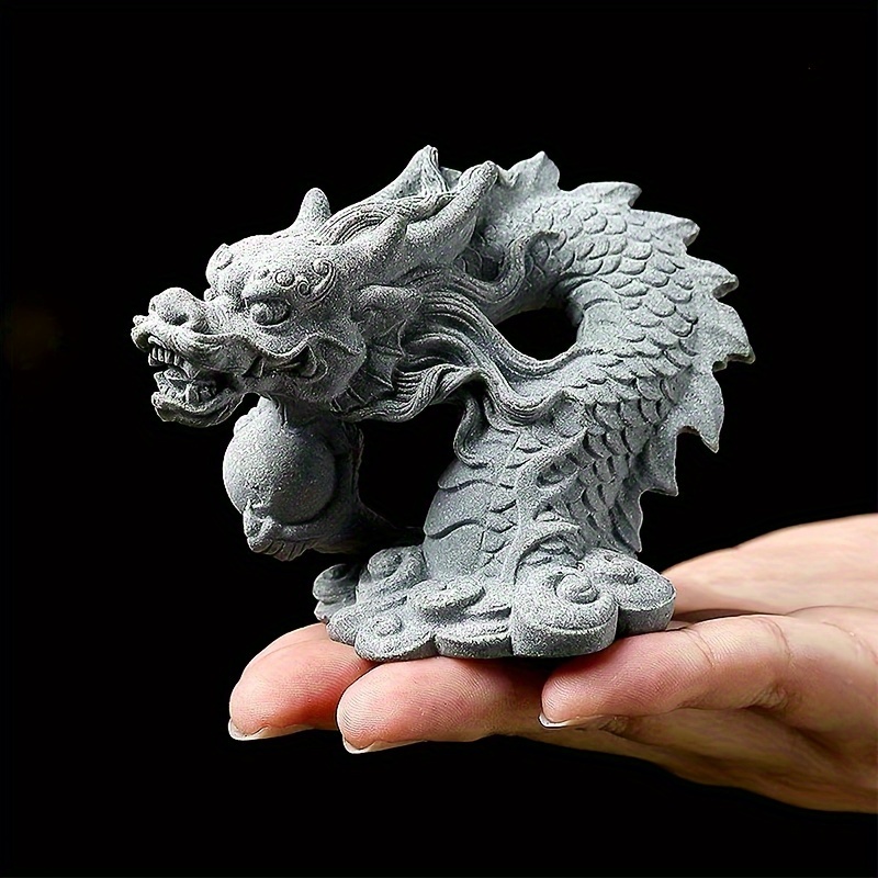 中国の龍/神龍の工芸品の置物、東洋の魔法/神秘的な動物、禅の装飾品