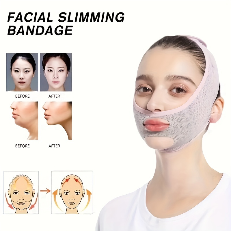 FairyFace Reusable V Line Lifting Mask, Double Chin Reducer, Chin Strap,  Face Belt, Lift and Tighten the Face to Prevent Sagging, Create a V Shaped  Face Full of…