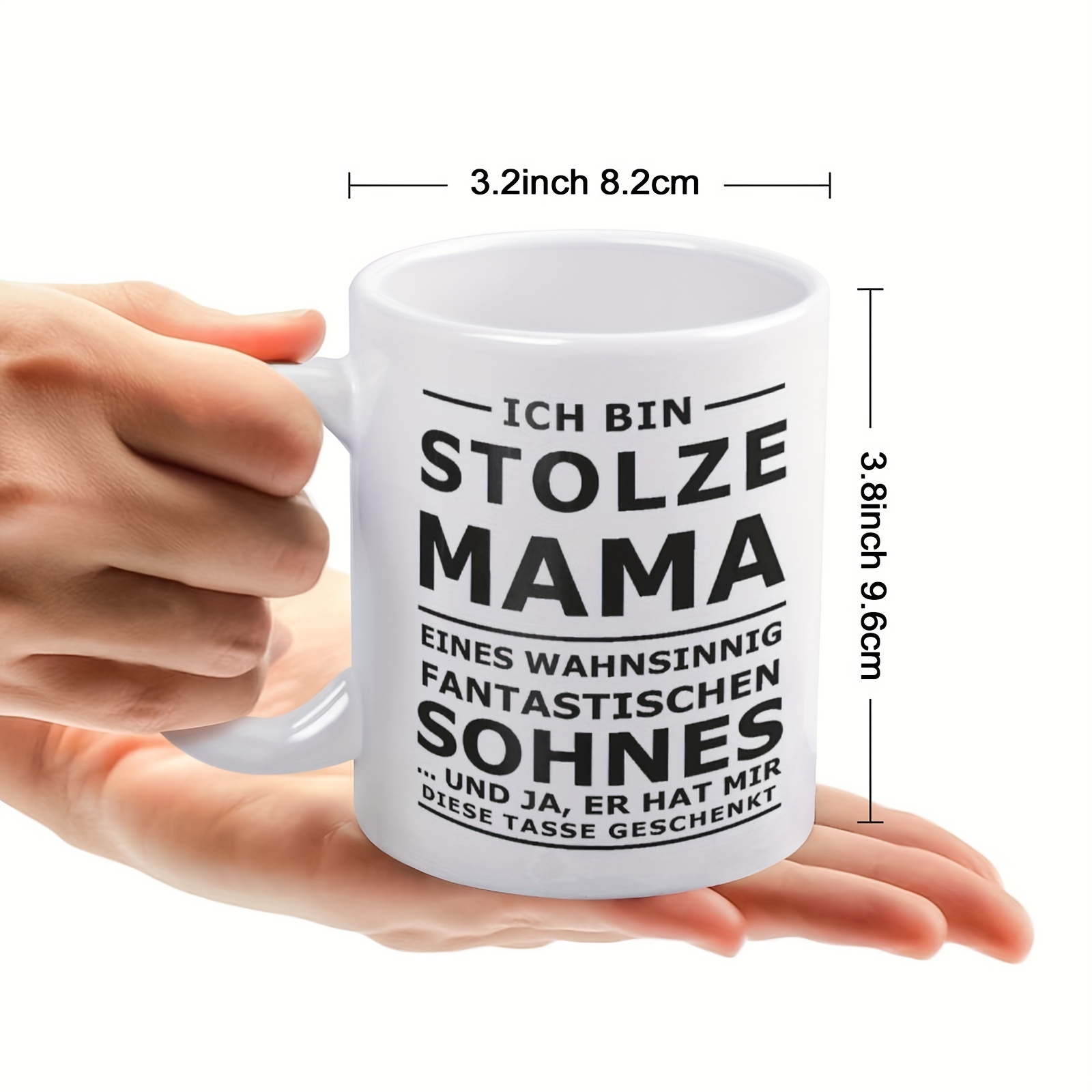 1 Pezzo Tazza Scritta Stolze Mama Tazza Caffè Tazza - Temu Italy