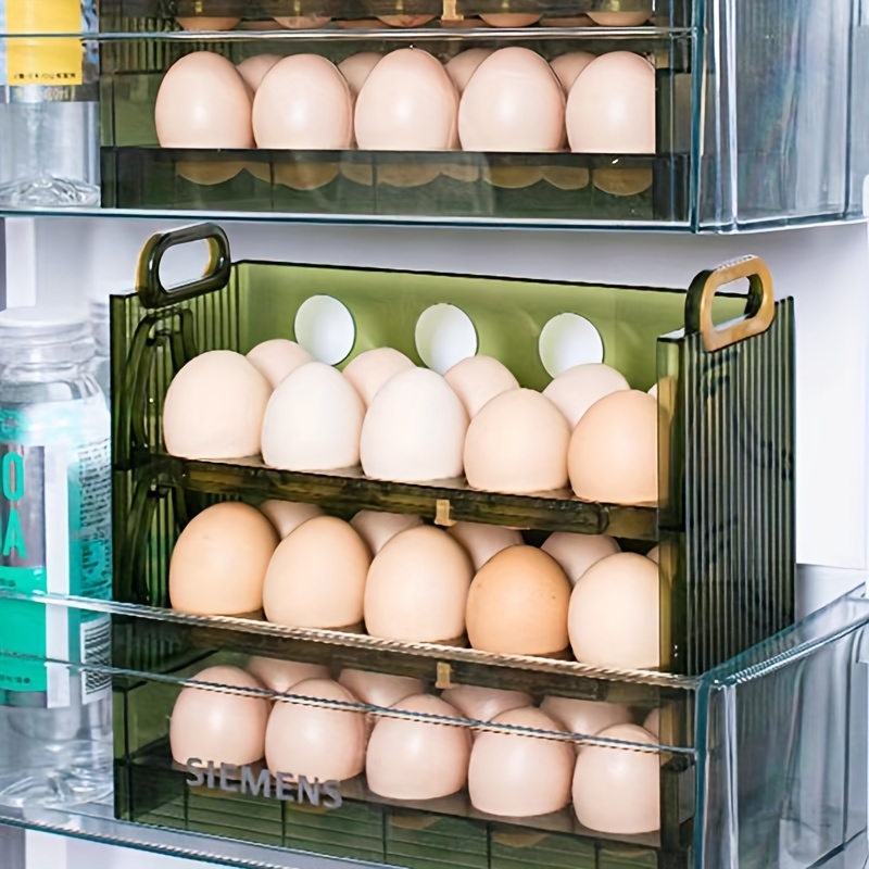 Egg Storage Container Refrigerator Side Door Storage Shelf - Temu