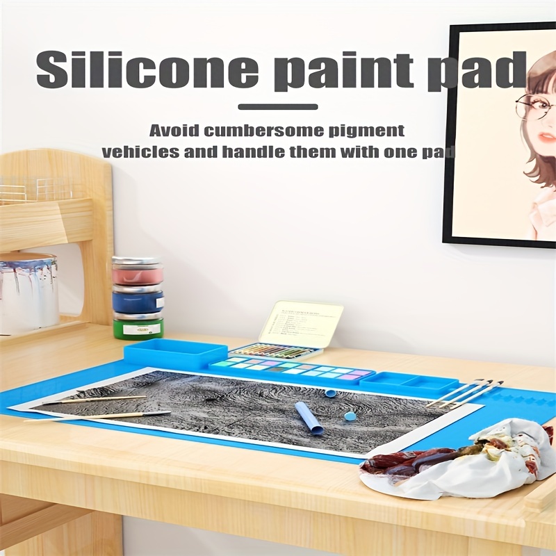 Silicone Painting Mat Students' Clay Tool Silicone Art Mat - Temu