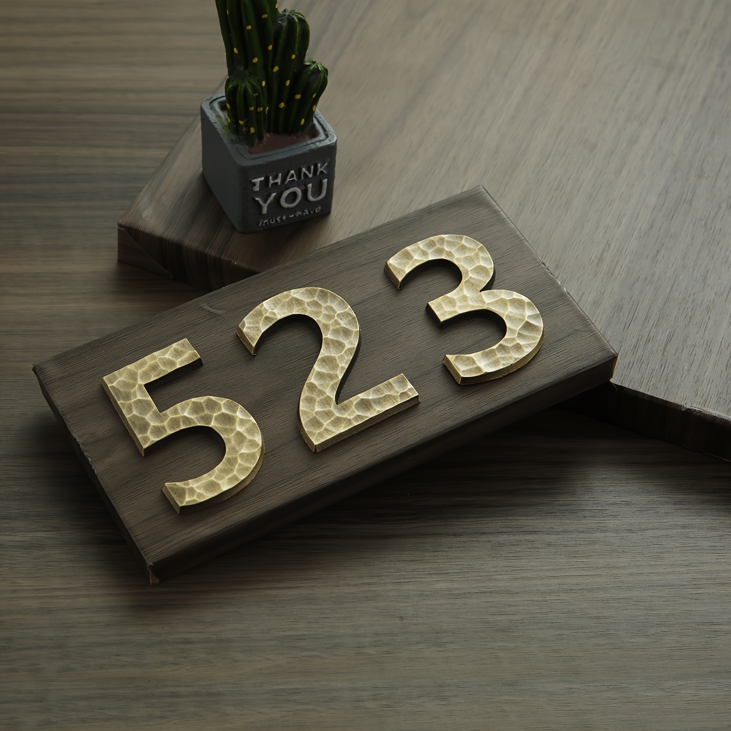 3 Inch Gold Modern House Numbers Mailbox Numbers 0-9 Self-Adhesive Street  Door Home Address Metal Numbers for Outside Or Inside Signs Easy Install 