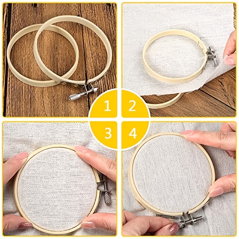 fabric painting tool bamboo circle embroidery hoop 12 inch Round