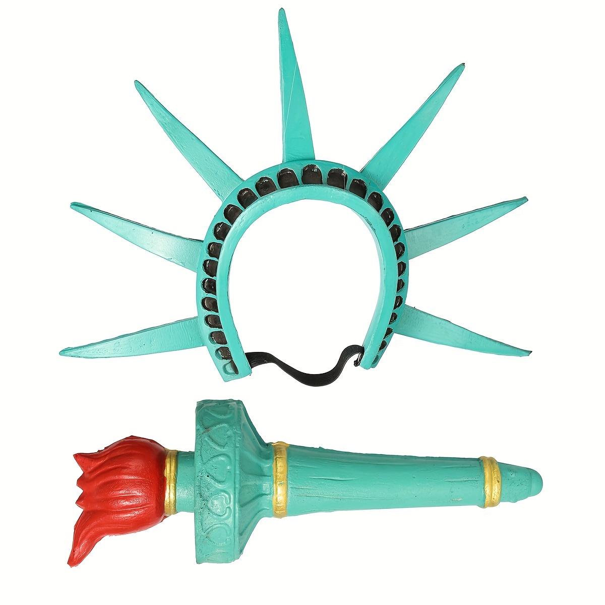 Statue Of Liberty Headband And Torch Combination Holiday Party Performance  Props Costume Party Role Play Dress Up Accessories