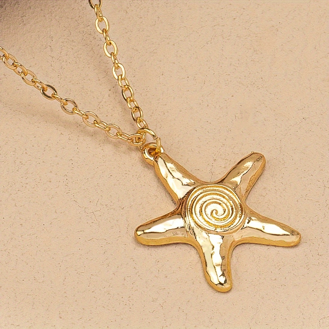 Starfish Pendant Necklace for Beach Vacation Style