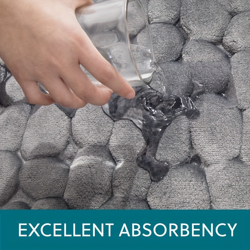 Soft Memory Foam Bath Rug with Rapid Water Absorption
