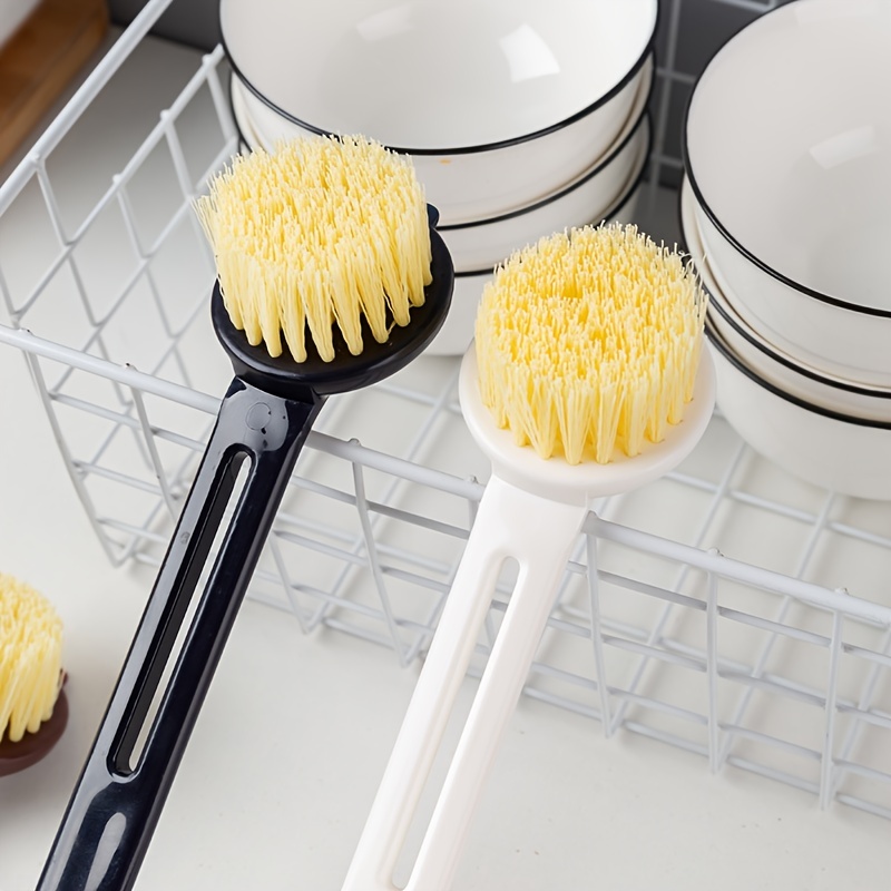 Kitchen Long Handle Automatic Liquid Brush Silicone Stove Wash Pot Sponge Cleaning  Brush Kitchen Gadgets - Temu