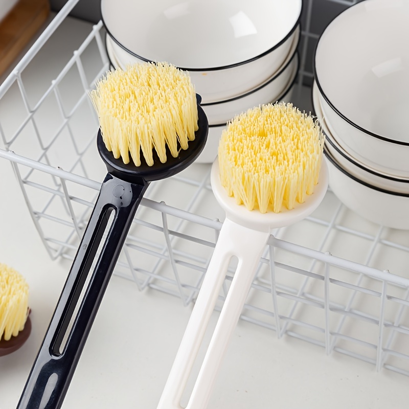 Kitchen Cleaning Brush Double-sided Dish Cleaning Brush Long Handle Pan Pot Brush  Sink Stove Cleaning Brush - Temu