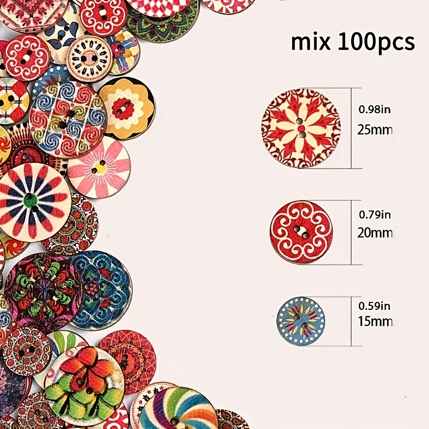 20 pièces boutons en bois naturel 23mm motif circulaire creux vêtements  décoration artisanat bricolage couture maison