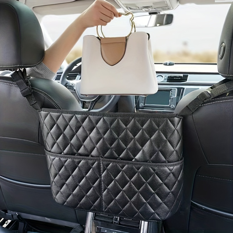Wallet Handbag Car Supplies Storage Between Car Seats Car Organizer Mesh  Bag With Extra Back Pocket Car Seat Back Organizer Box Car Accessories