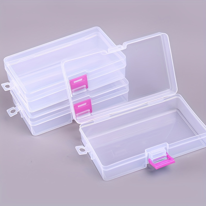 Portable Rectangular Transparent Buckle Storage Box - Temu United