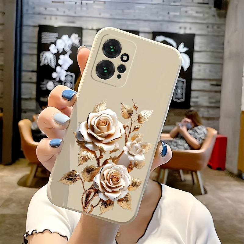 Funda Silicona para Xiaomi Redmi 12 5G diseño Flores Dibujos