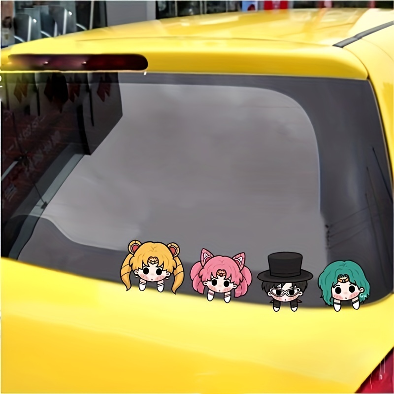 Boba Waifu Cute Anime Girl Sticker - Holographic Anime Decal for Car,