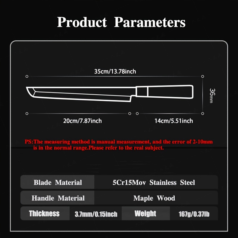 Professional Japanese Chef Knife Sashimi Sushi Salmon Knife One Sided  Knifes Sashayed Cooking Knife Sharp Blade