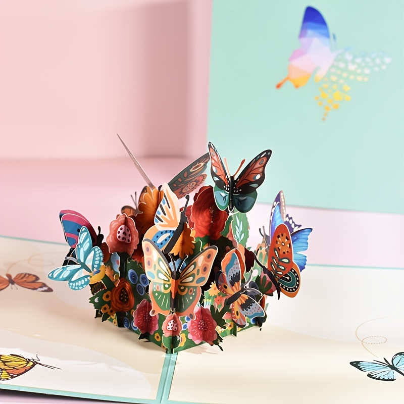 Amazing Deals on Flying Butterflies 3D Pop Up Card | Free Shipping & Returns