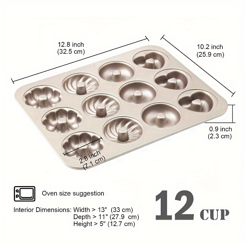 Non stick Muffin Pan 12 6 And 20 Cup Capacity Perfect For - Temu