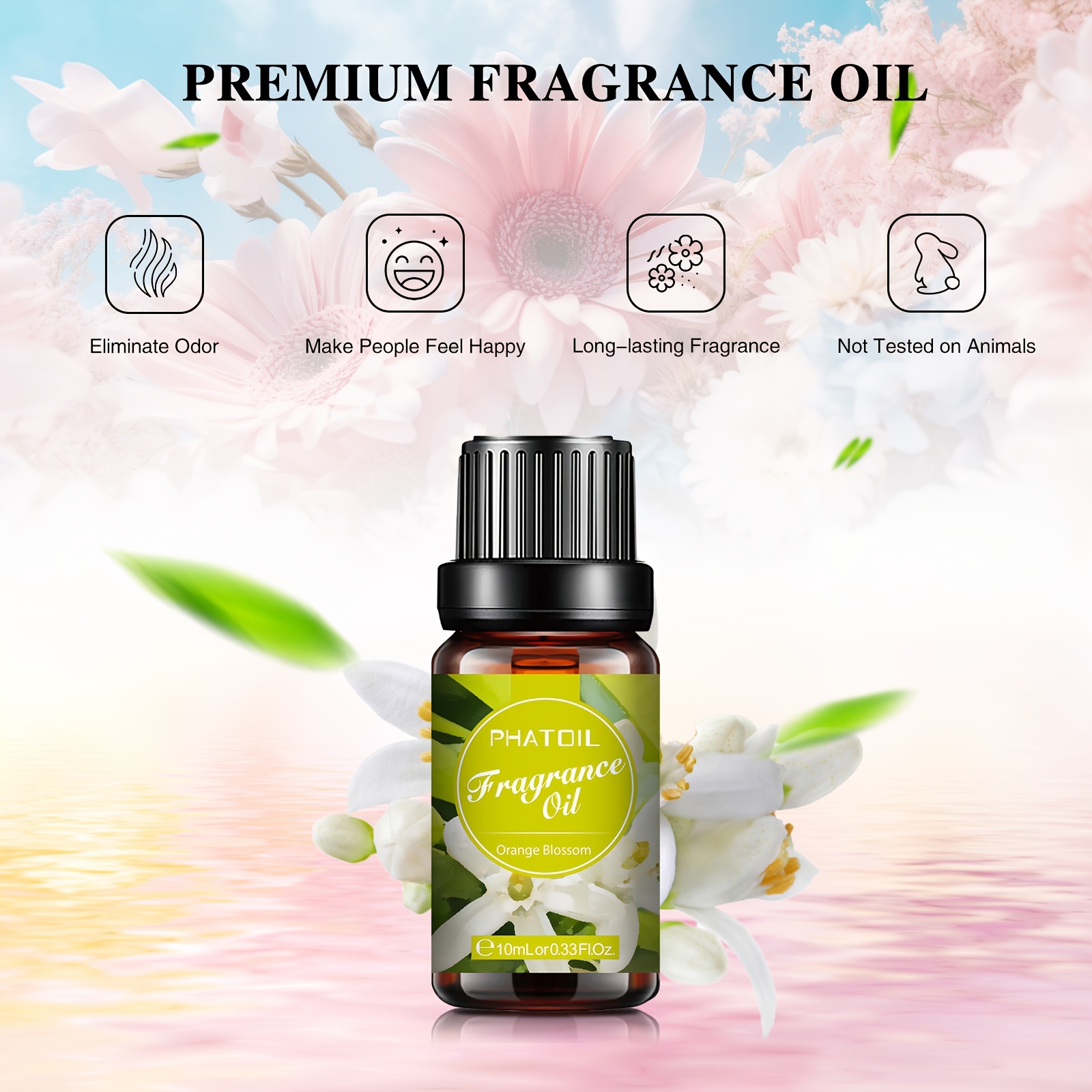 1pc 10ml/0.33fl.oz Orange Blossom Fragrance Oils Perfume Essential Oils For  Humidifiers, Relaxation