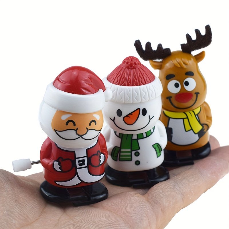6 Stück Weihnachts-Weihnachtsmann-Auto-Ornamente, Automatische  Schaukel-Ornamente, Frühlings-Wackelkopf-Weihnachtsmann-Schneemann-Design