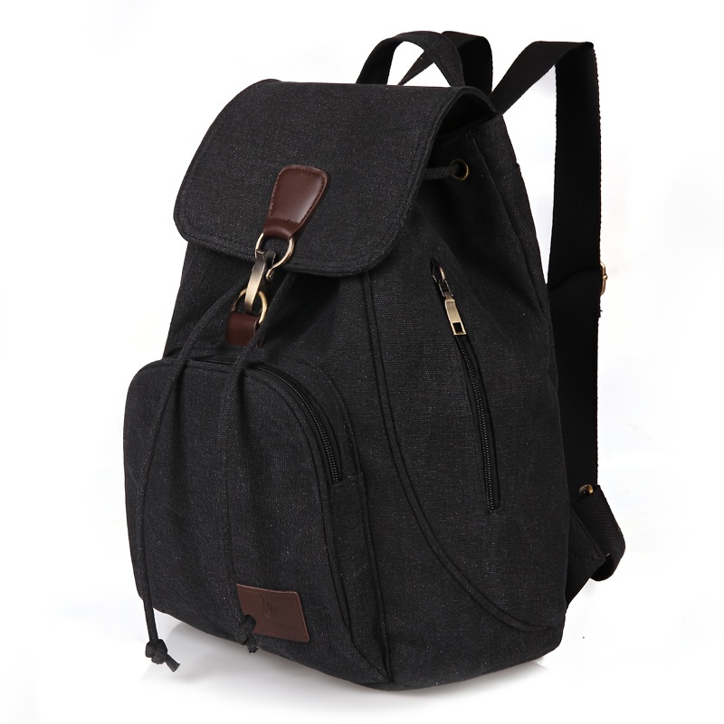

Casual Canvas Backpack, Versatile Multi Functional For Outdoor Travel