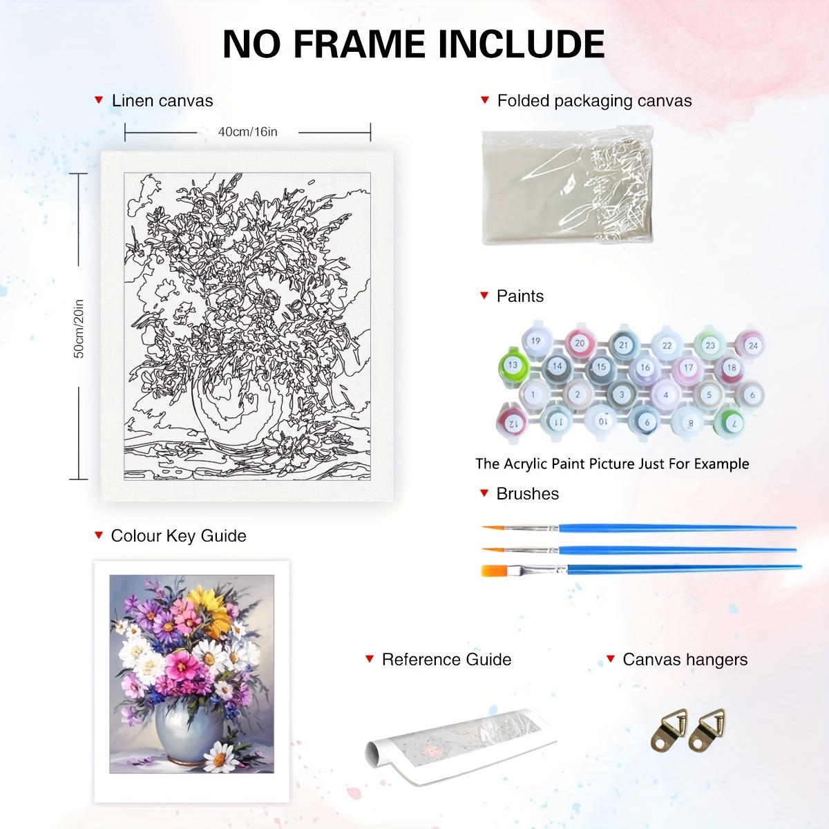 Digital Diy Painting Kit For Adults Beginners By Number Canvas Kit Hom