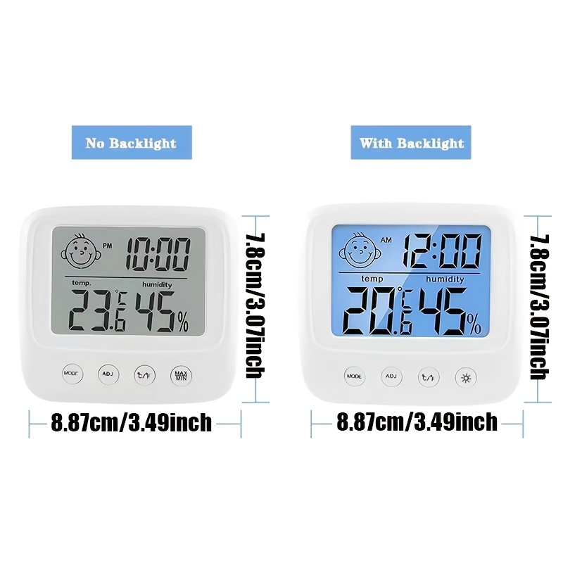Digital Lcd Indoor Convenient Temperature Sensor Humidity - Temu