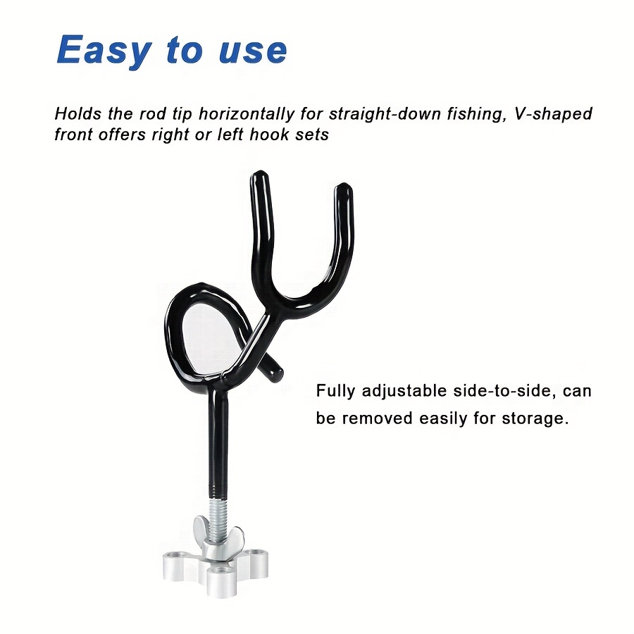 1pc 20 Degree Angle Rod Holder, PVC Coated Steel Wire Fishing Pole Holder,  Fishing Tackle