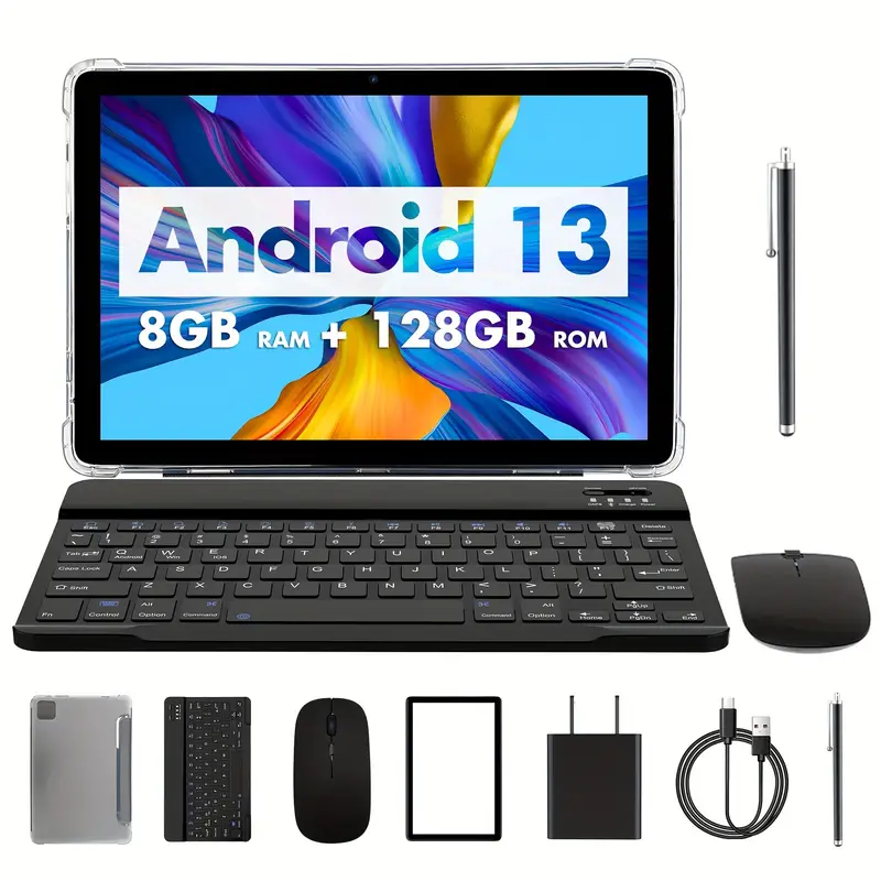 Tablette 10 1 Pouces Pour Android 13 OS Tableta 2 En 1 - Temu Canada