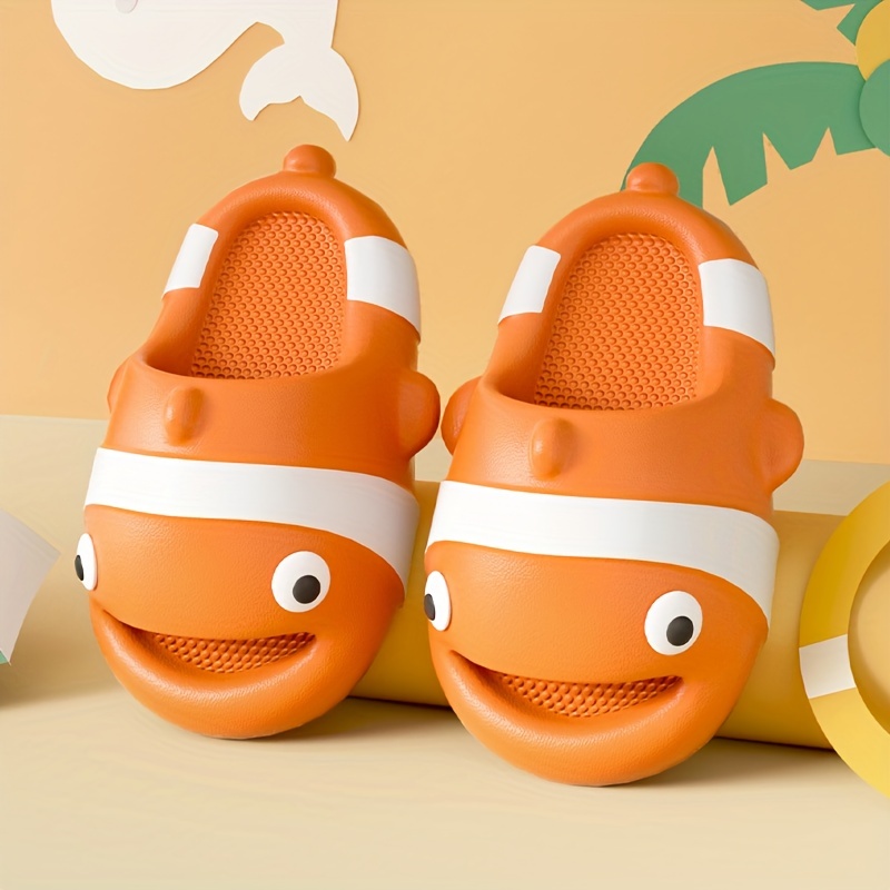 Baby Girls Slipper Cartoon Fish Sandals For Boys Cartoon Bathroom