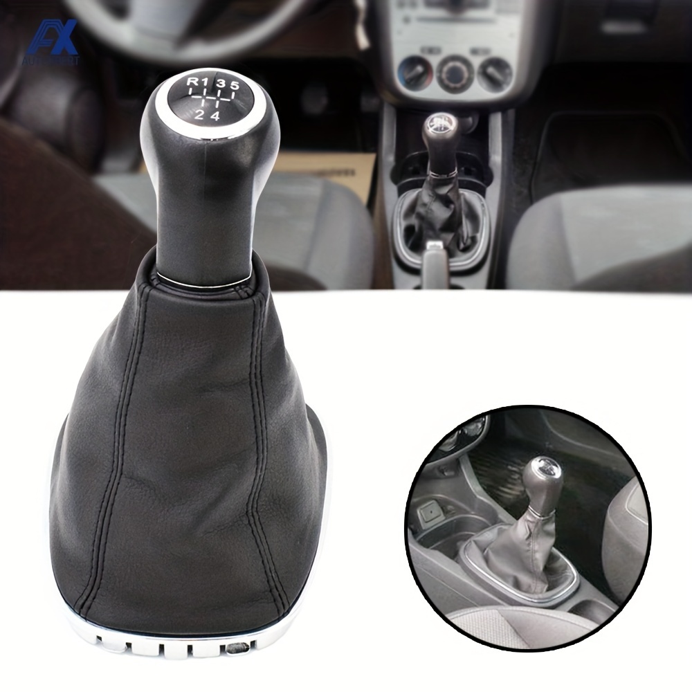 Gear knob & gear gaiter for Opel Corsa D 2006-2014 6-speed black