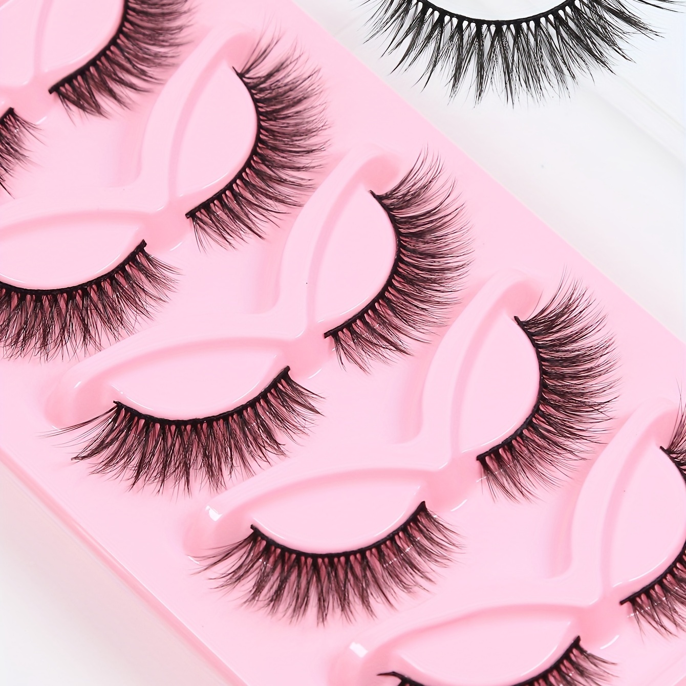 3D Thick False Eyelashes Cat Eye Fluffy Lashes C Curling Lashes