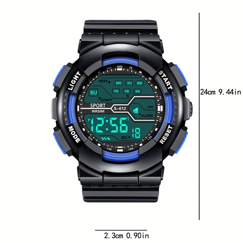 Electronic Watch Mens Luminous Waterproof Simple Teen Trend Girls