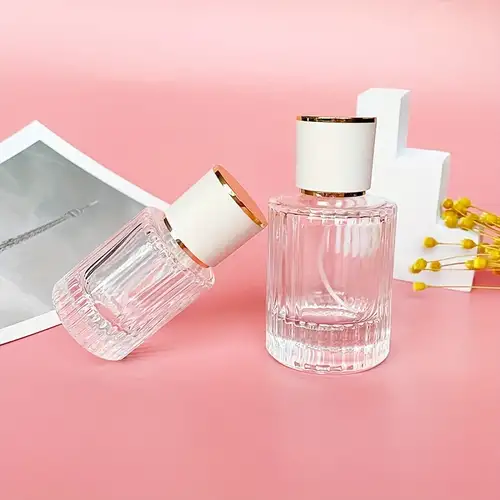 30ML 50ML Luxury Perfume Glass Spray Bottle Portable Clear Cosmetics  Alcohol Atomizer High Capacity Empty Bottles Refillable