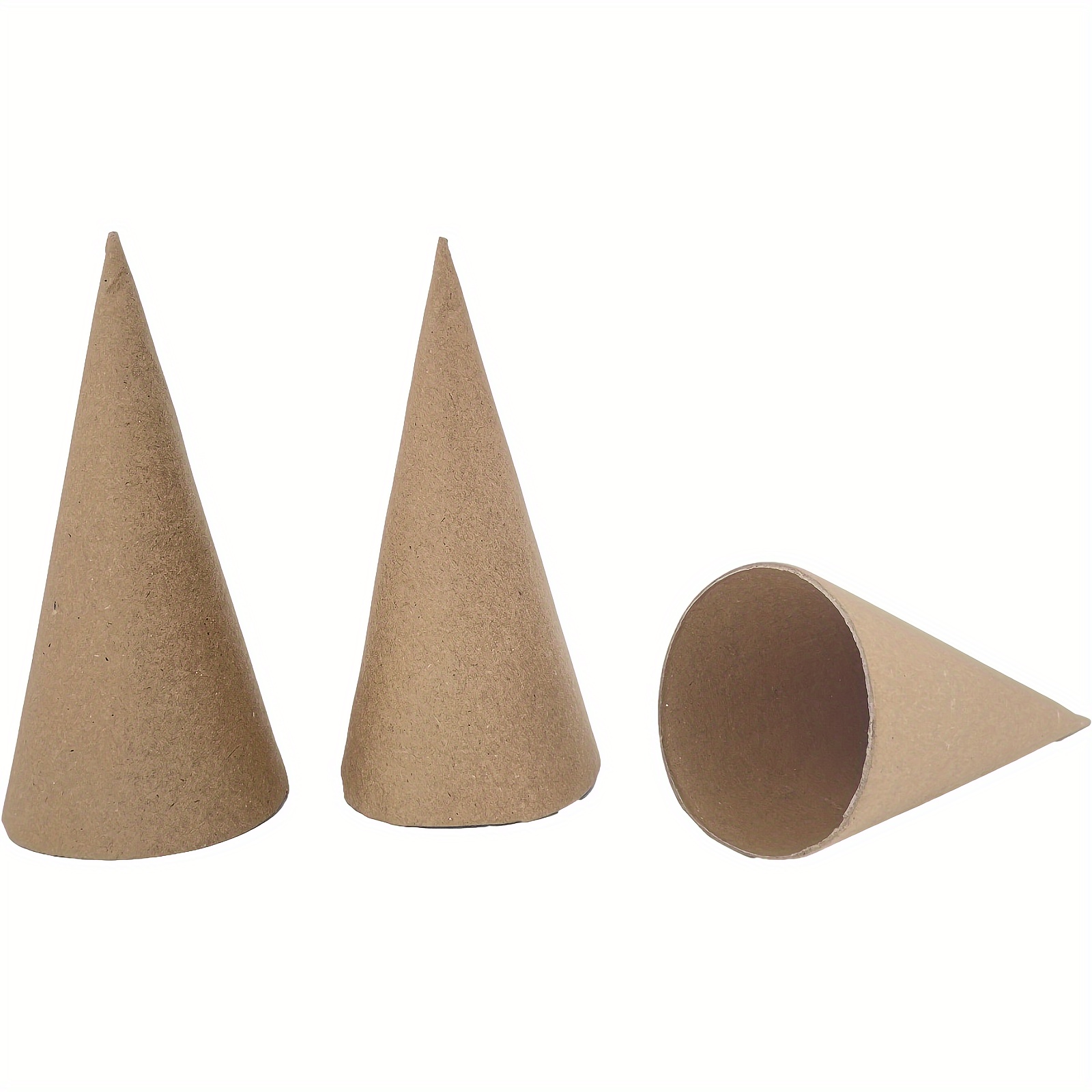  Zhanmai 12 Pcs Paper Mache Cones Open Bottom Cardboard