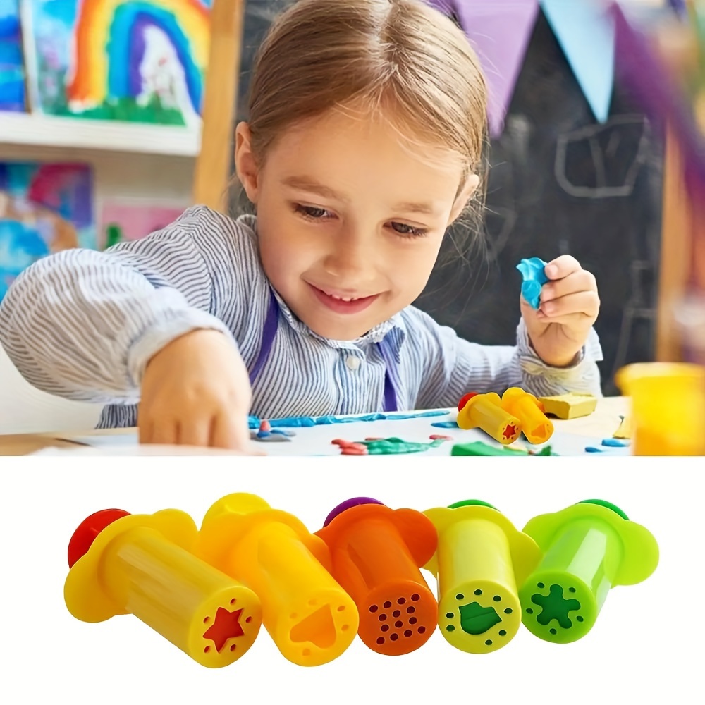 5pcs/set Juego Extrusoras Masa Inteligentes Juego Extrusoras