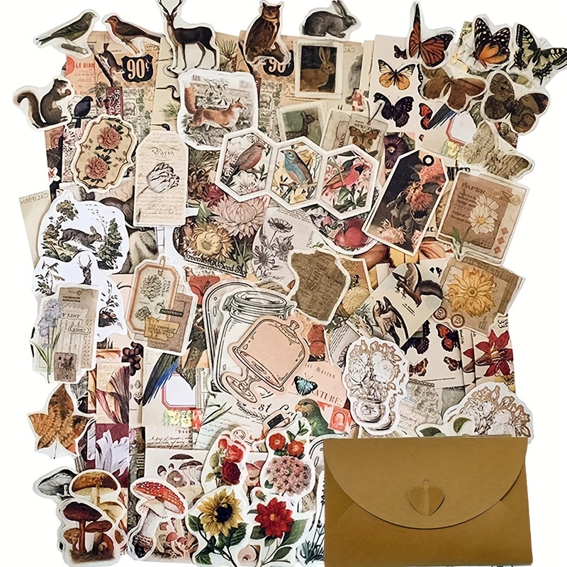  112pcs Vintage Aesthetic Stickers, Cute Retro Journaling  Scrapbooking Stickers Pack for Adult Women Teen Grils, Waterproof Vinyl  Decals for Water Bottle Laptop Computer Phone Case Tumbler Cup Ipad :  Electronics
